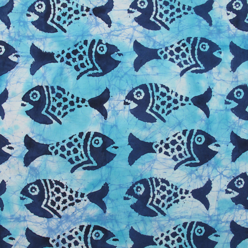 Batik 12/01 Blue Fish