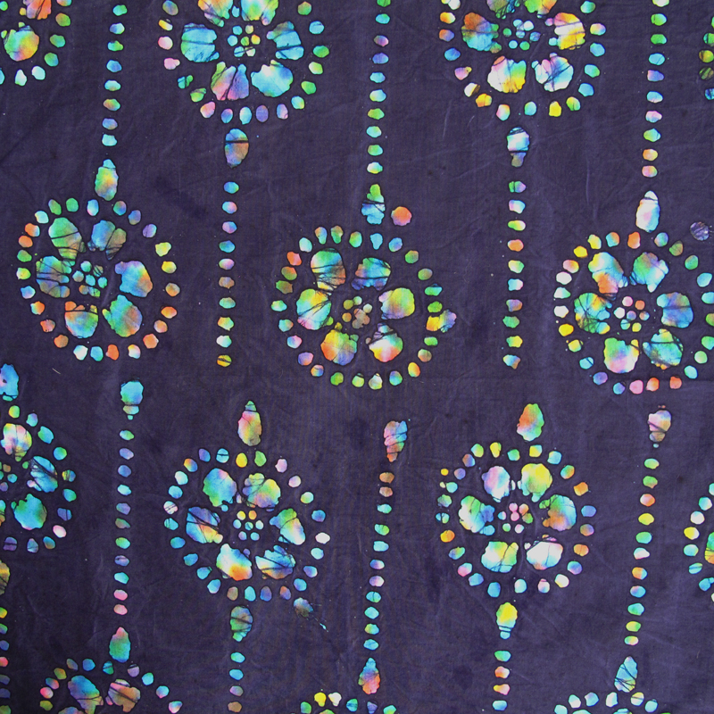 Batik 13/03 Blauwe Bloem