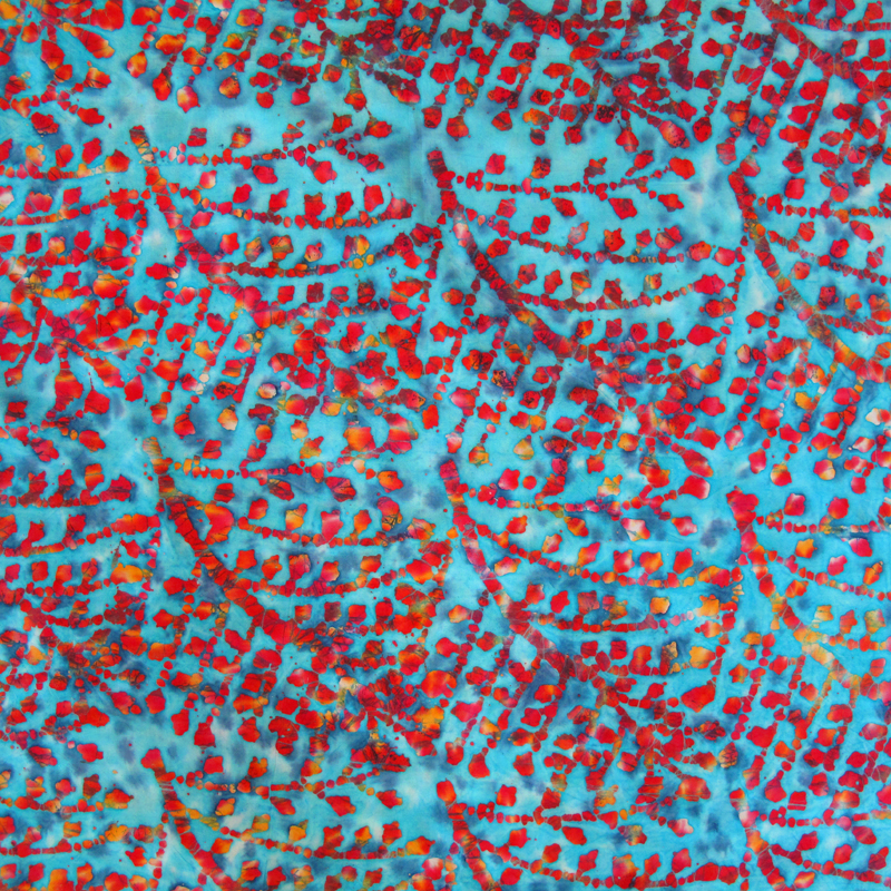 Batik 15/03 blue/red