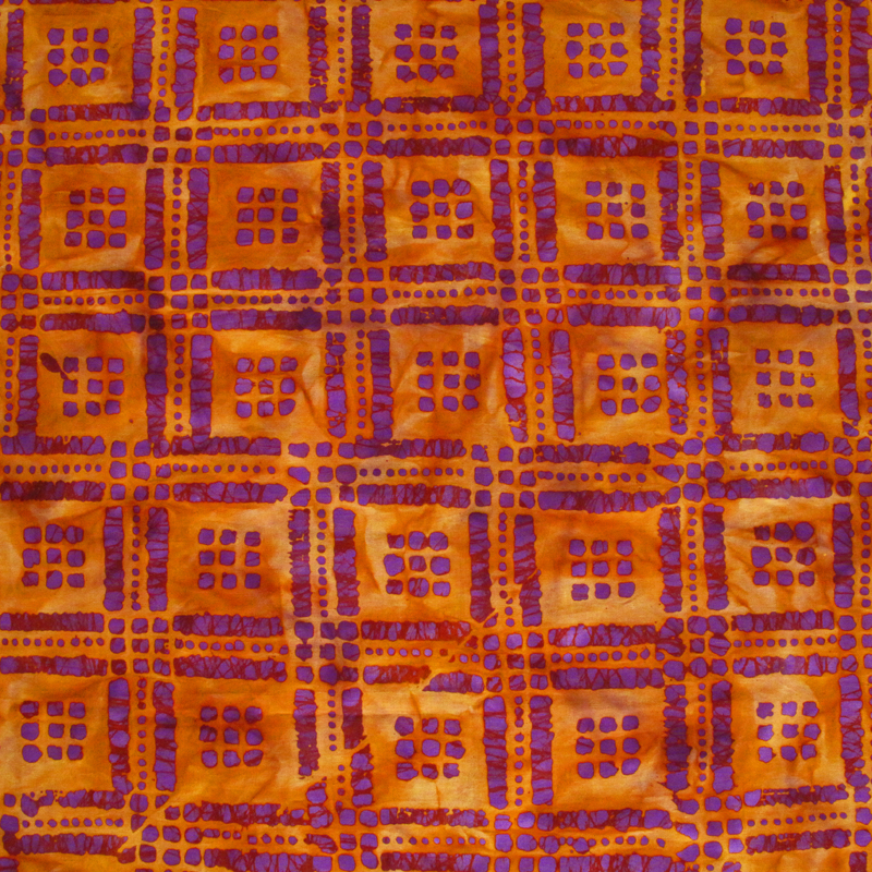 Batik 16/06 orange/purple