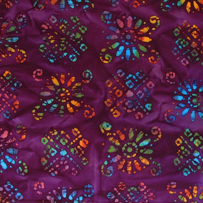 Batik 17/02 Purple Flower