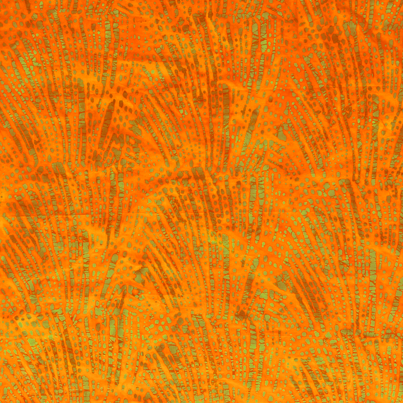 Batik 23/03 oranje/blauw