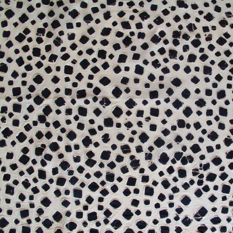 Cotton Bubble Print Zwarte Vierkant