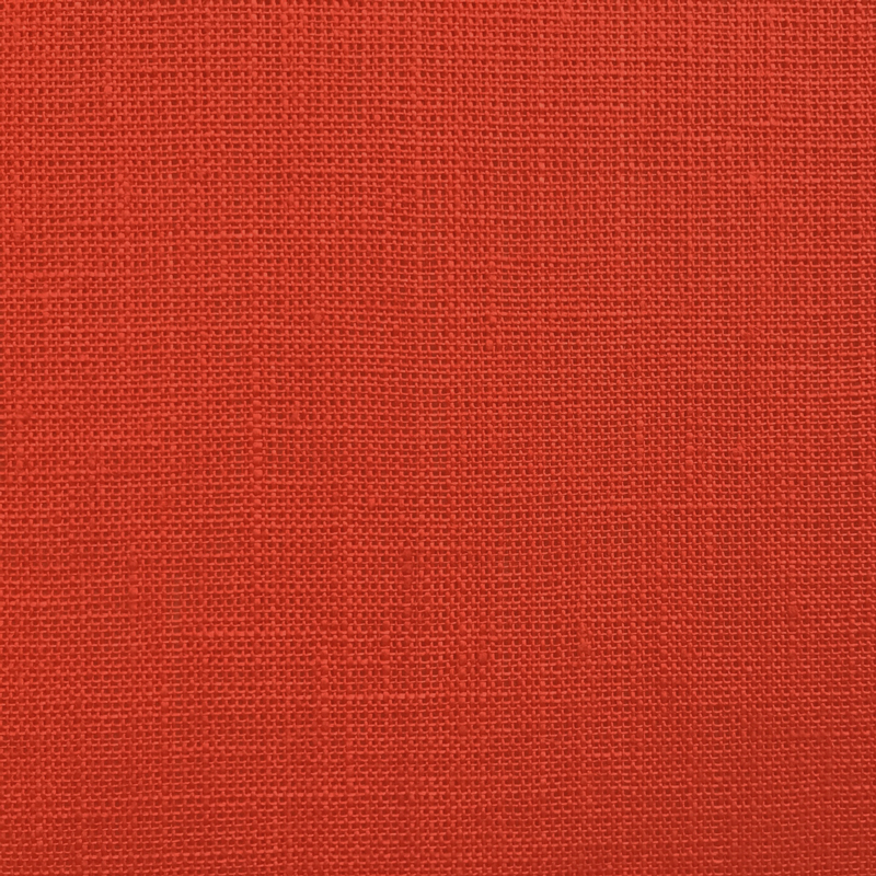 Linen coral red/orange