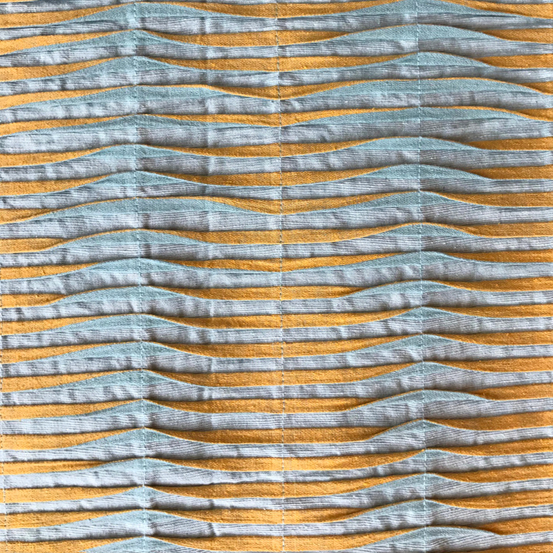 Waves 117 blauw/geel