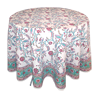 Tafelkleed blok roze/aqua, 180 cm