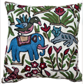 Cushion cover Crewel Animal Elephant, 40x40 cm