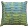 Cushion Cover Waves 04 apple green/blue, 50x50 cm