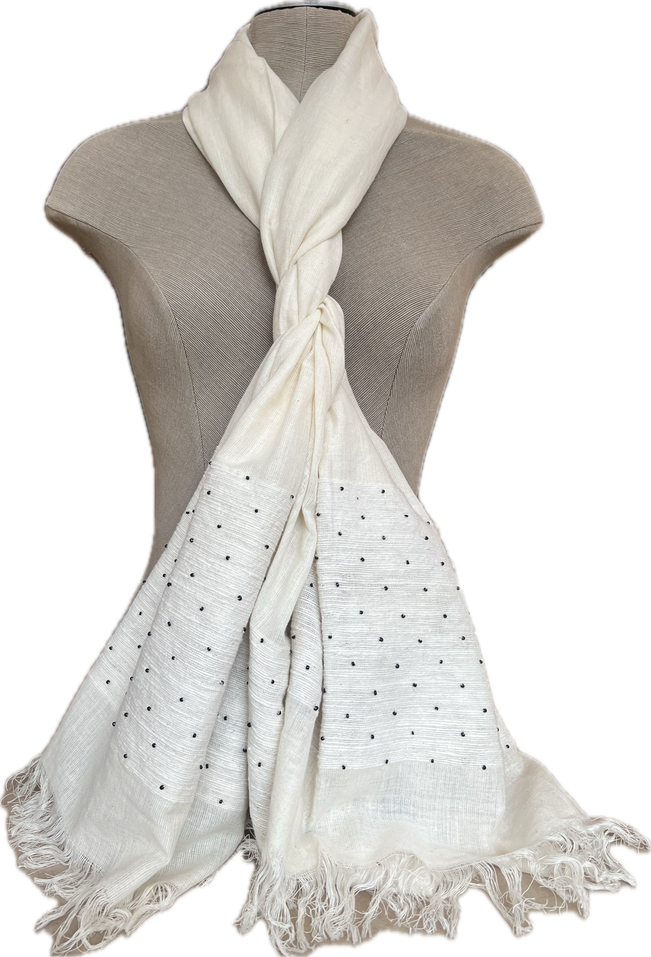 Khadi kraaltjes naturel, 165x65 cm