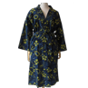 Kimono batik indigo/goud, one size