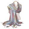 Shawl Katari blauw, 90x200 cm