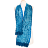 Shawl Shibori blauw, 80x200 cm
